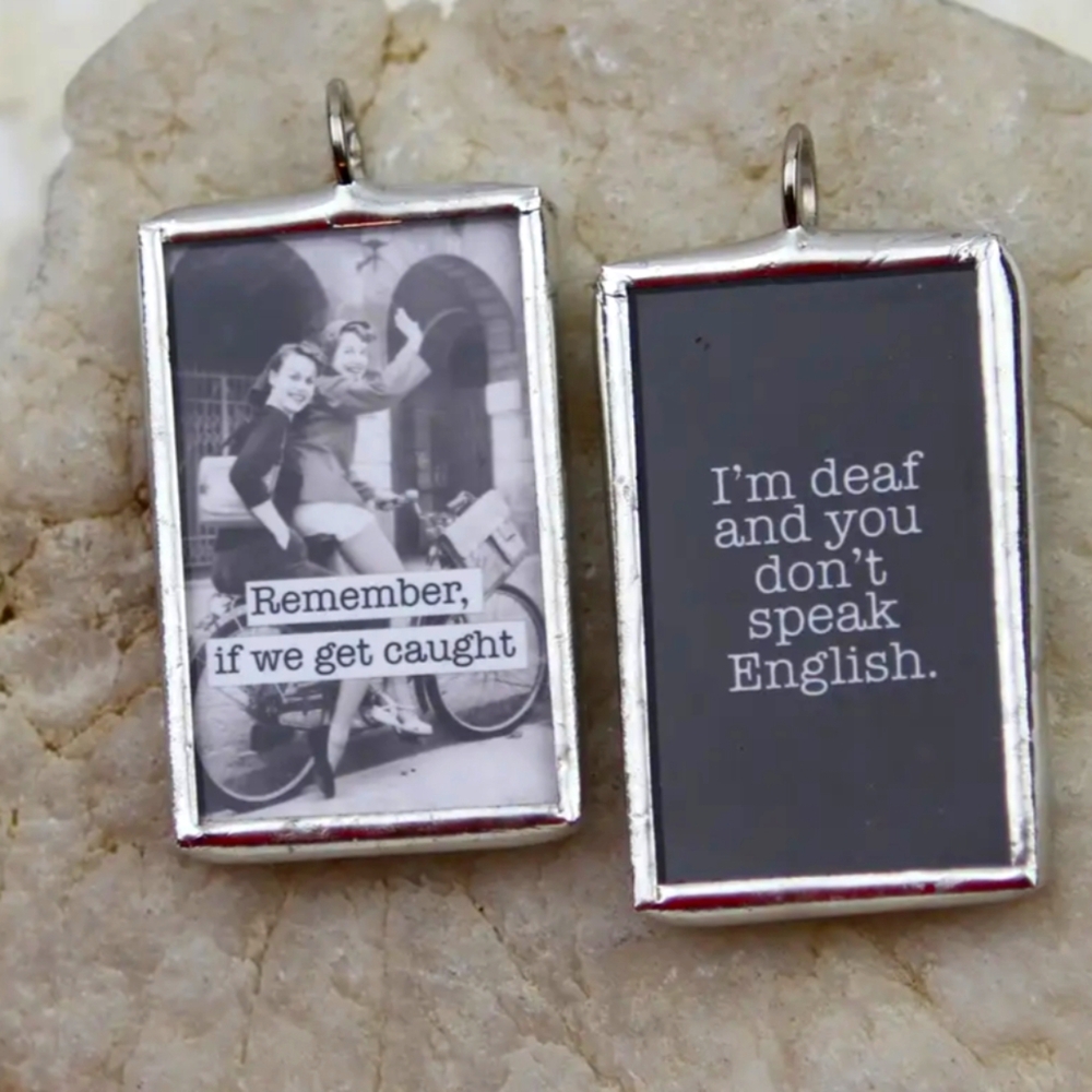 NWT If We Get Caught Necklace